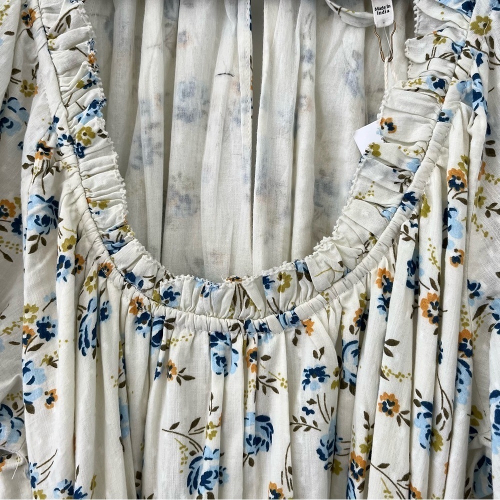The Great Moonstone Floral Prairie Midi Dress NWT Size M Belted Tiered Cotton - Picture 7 of 11